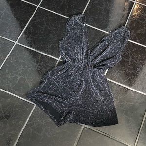 Short sparkly romper